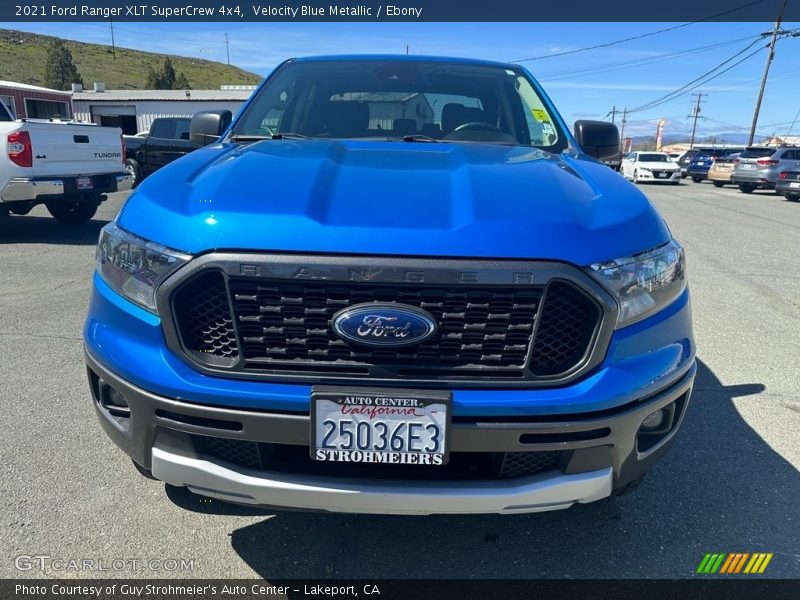 Velocity Blue Metallic / Ebony 2021 Ford Ranger XLT SuperCrew 4x4