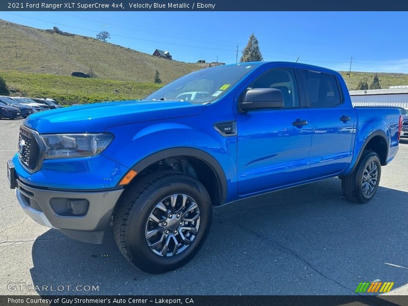 Velocity Blue Metallic / Ebony 2021 Ford Ranger XLT SuperCrew 4x4