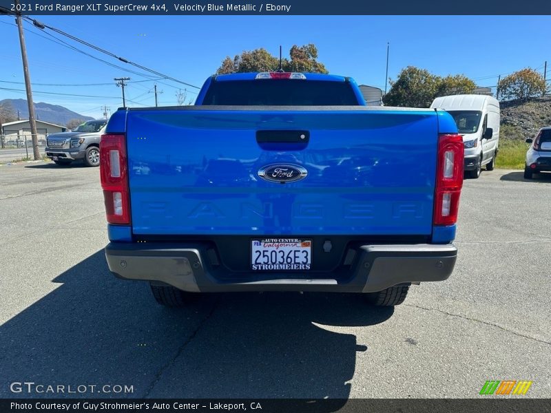 Velocity Blue Metallic / Ebony 2021 Ford Ranger XLT SuperCrew 4x4