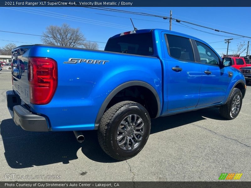 Velocity Blue Metallic / Ebony 2021 Ford Ranger XLT SuperCrew 4x4