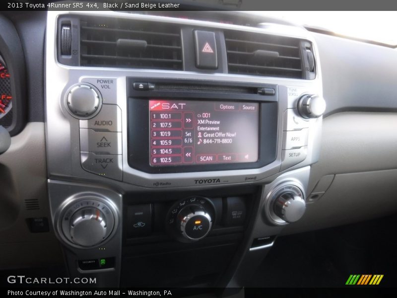 Black / Sand Beige Leather 2013 Toyota 4Runner SR5 4x4