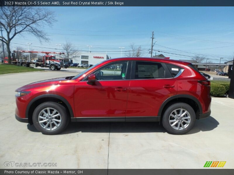 Soul Red Crystal Metallic / Silk Beige 2023 Mazda CX-5 S Select AWD