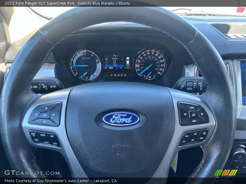 Velocity Blue Metallic / Ebony 2021 Ford Ranger XLT SuperCrew 4x4