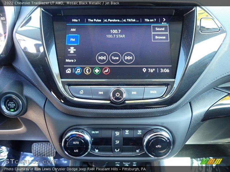 Mosaic Black Metallic / Jet Black 2022 Chevrolet TrailBlazer LT AWD