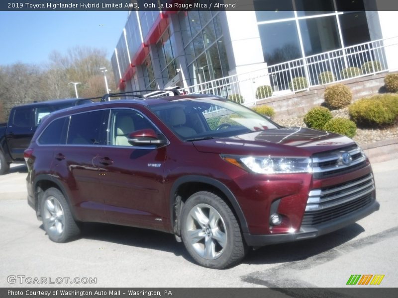 Ooh La La Rouge Mica / Almond 2019 Toyota Highlander Hybrid Limited AWD