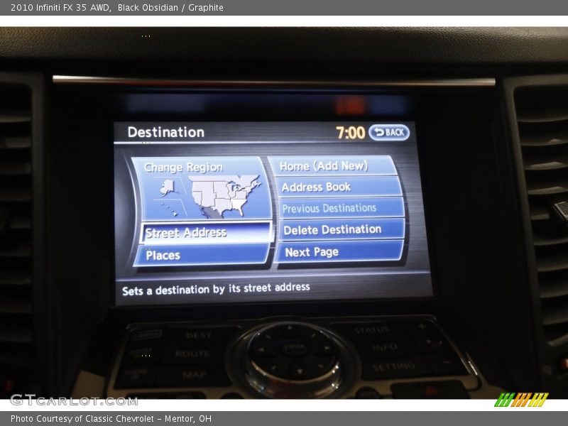 Black Obsidian / Graphite 2010 Infiniti FX 35 AWD