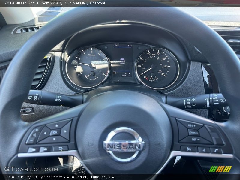 Gun Metallic / Charcoal 2019 Nissan Rogue Sport S AWD