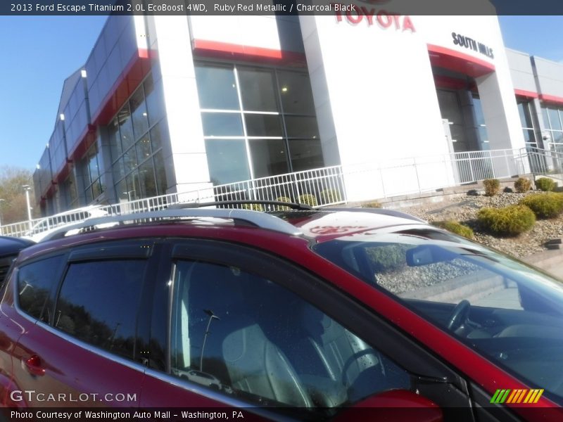 Ruby Red Metallic / Charcoal Black 2013 Ford Escape Titanium 2.0L EcoBoost 4WD
