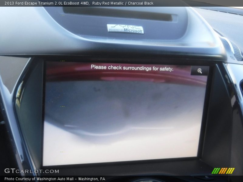 Ruby Red Metallic / Charcoal Black 2013 Ford Escape Titanium 2.0L EcoBoost 4WD