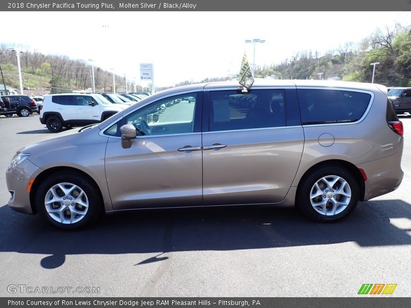 Molten Silver / Black/Alloy 2018 Chrysler Pacifica Touring Plus