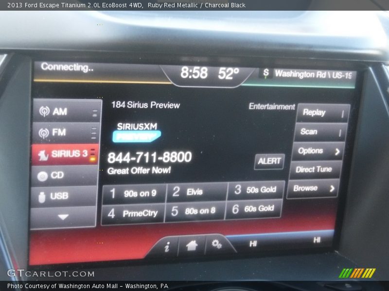 Ruby Red Metallic / Charcoal Black 2013 Ford Escape Titanium 2.0L EcoBoost 4WD