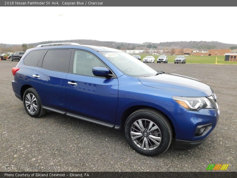 Caspian Blue / Charcoal 2018 Nissan Pathfinder SV 4x4