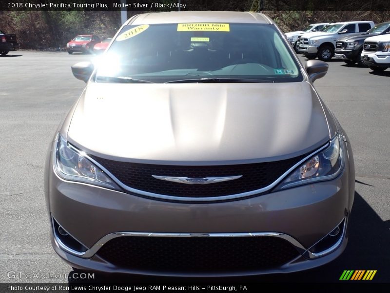 Molten Silver / Black/Alloy 2018 Chrysler Pacifica Touring Plus