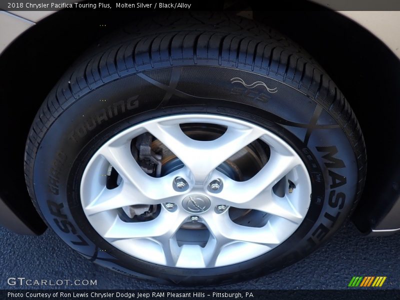 Molten Silver / Black/Alloy 2018 Chrysler Pacifica Touring Plus