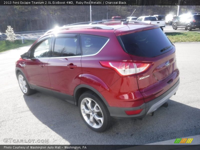Ruby Red Metallic / Charcoal Black 2013 Ford Escape Titanium 2.0L EcoBoost 4WD
