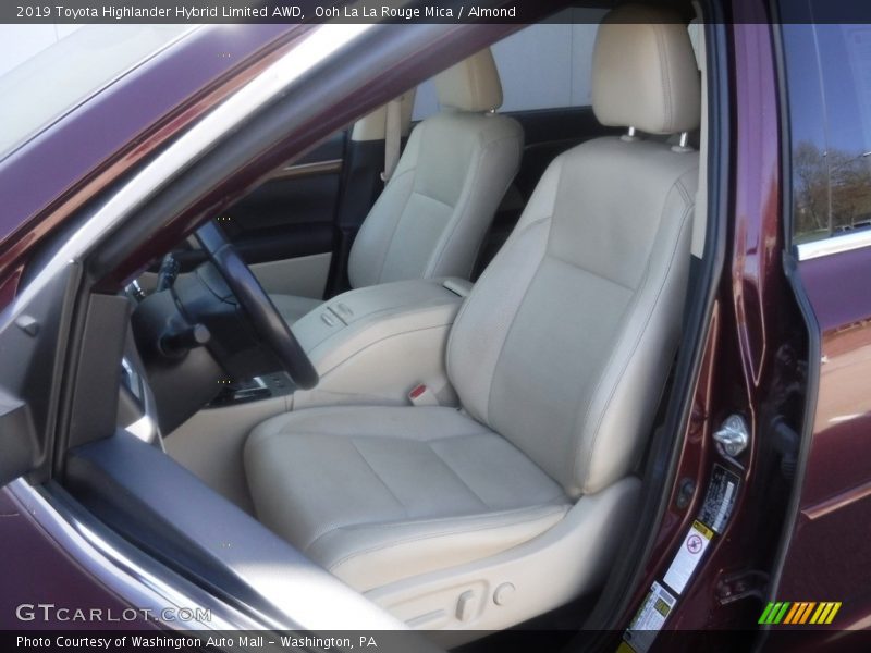 Ooh La La Rouge Mica / Almond 2019 Toyota Highlander Hybrid Limited AWD