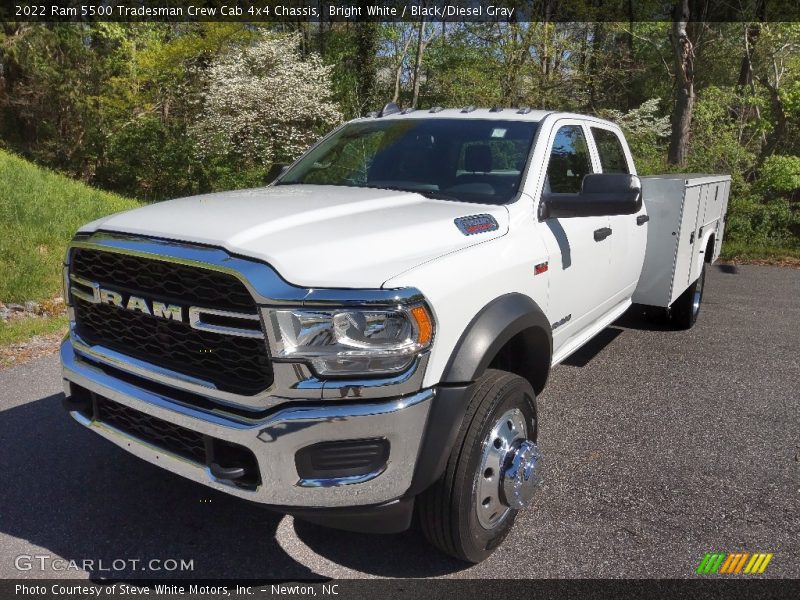 Bright White / Black/Diesel Gray 2022 Ram 5500 Tradesman Crew Cab 4x4 Chassis