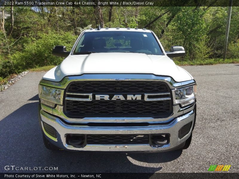 Bright White / Black/Diesel Gray 2022 Ram 5500 Tradesman Crew Cab 4x4 Chassis