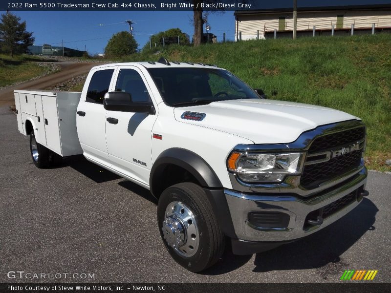 Bright White / Black/Diesel Gray 2022 Ram 5500 Tradesman Crew Cab 4x4 Chassis