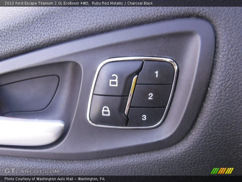 Ruby Red Metallic / Charcoal Black 2013 Ford Escape Titanium 2.0L EcoBoost 4WD