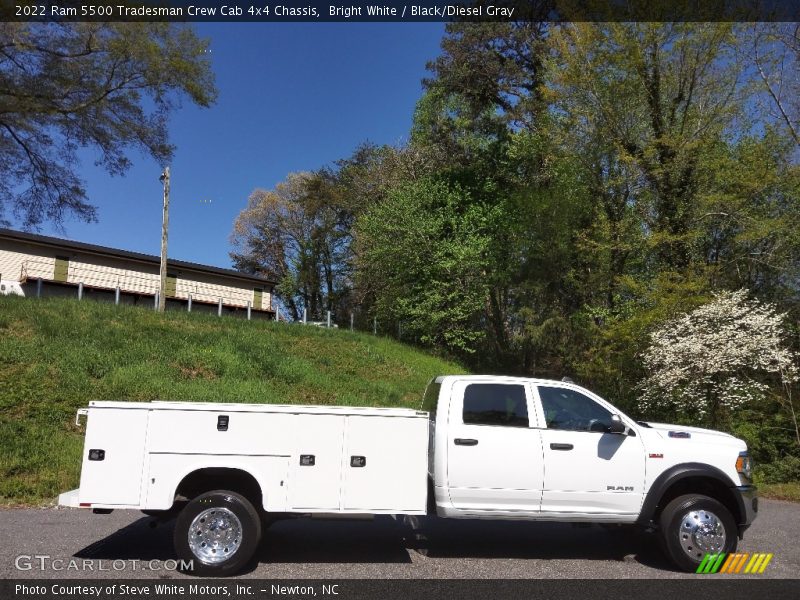 Bright White / Black/Diesel Gray 2022 Ram 5500 Tradesman Crew Cab 4x4 Chassis