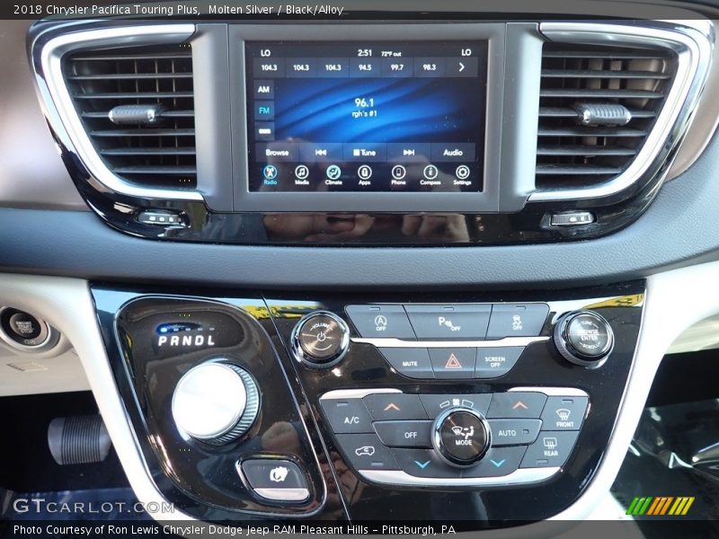Molten Silver / Black/Alloy 2018 Chrysler Pacifica Touring Plus