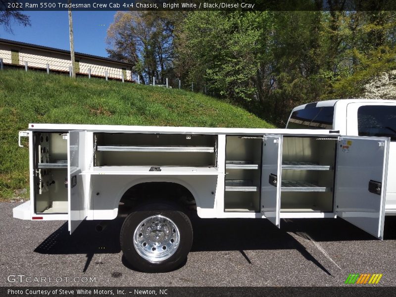Bright White / Black/Diesel Gray 2022 Ram 5500 Tradesman Crew Cab 4x4 Chassis
