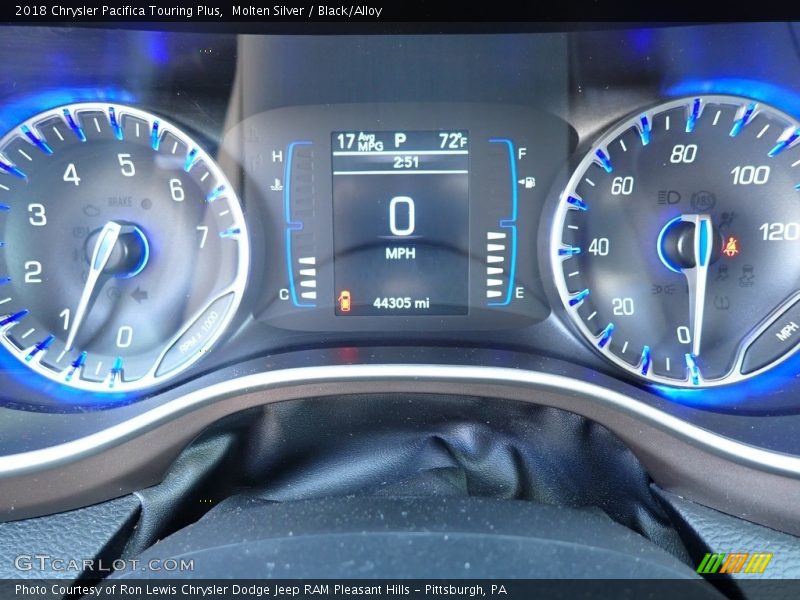 Molten Silver / Black/Alloy 2018 Chrysler Pacifica Touring Plus