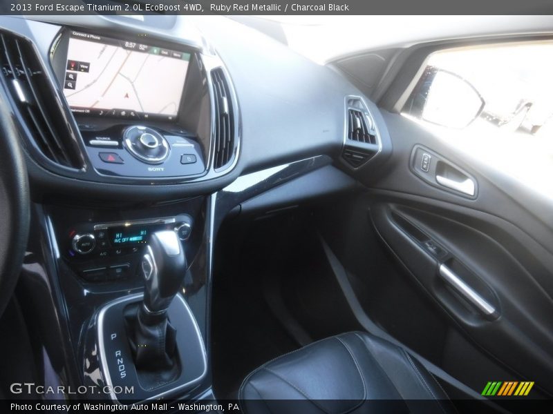 Ruby Red Metallic / Charcoal Black 2013 Ford Escape Titanium 2.0L EcoBoost 4WD