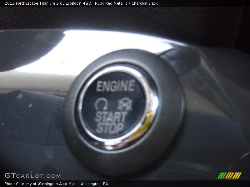 Ruby Red Metallic / Charcoal Black 2013 Ford Escape Titanium 2.0L EcoBoost 4WD