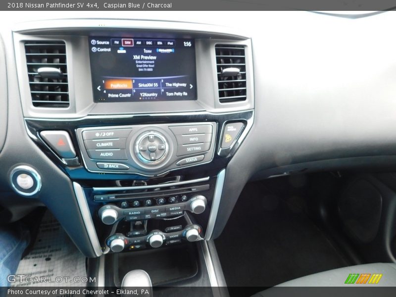 Caspian Blue / Charcoal 2018 Nissan Pathfinder SV 4x4