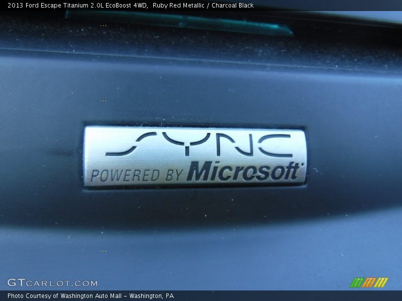 Ruby Red Metallic / Charcoal Black 2013 Ford Escape Titanium 2.0L EcoBoost 4WD