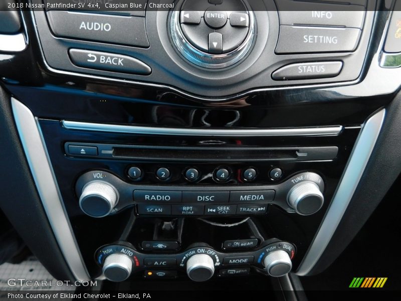 Caspian Blue / Charcoal 2018 Nissan Pathfinder SV 4x4