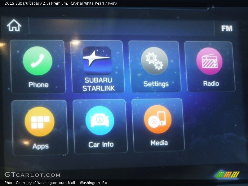 Crystal White Pearl / Ivory 2019 Subaru Legacy 2.5i Premium
