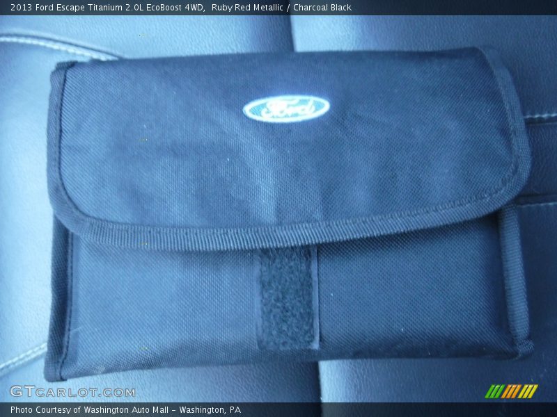 Ruby Red Metallic / Charcoal Black 2013 Ford Escape Titanium 2.0L EcoBoost 4WD