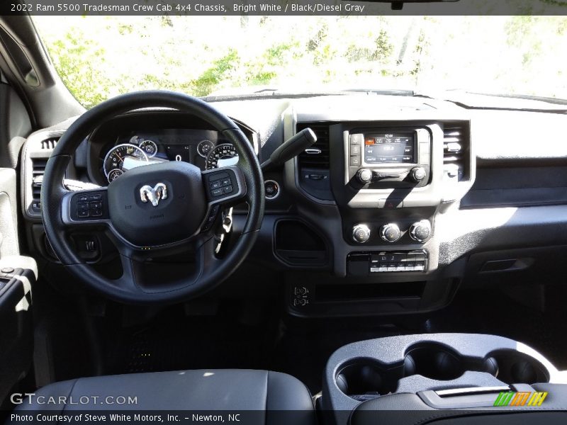 Bright White / Black/Diesel Gray 2022 Ram 5500 Tradesman Crew Cab 4x4 Chassis