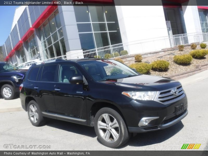 Black / Black 2012 Toyota Highlander Limited 4WD