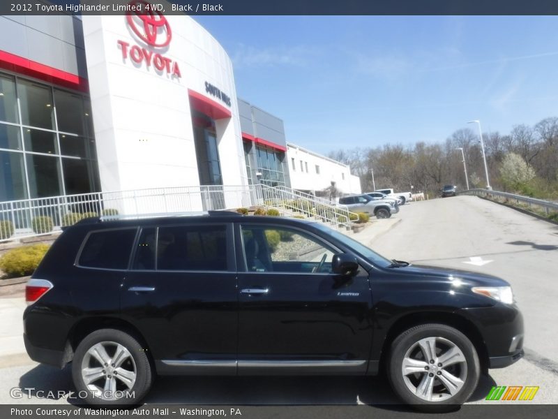 Black / Black 2012 Toyota Highlander Limited 4WD