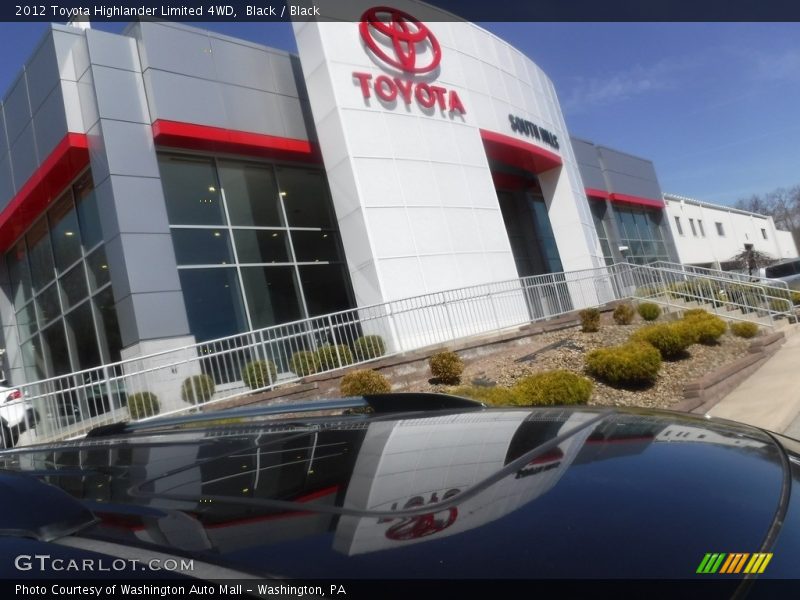 Black / Black 2012 Toyota Highlander Limited 4WD