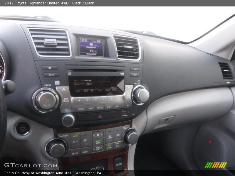 Black / Black 2012 Toyota Highlander Limited 4WD
