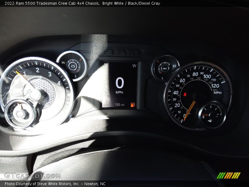 Bright White / Black/Diesel Gray 2022 Ram 5500 Tradesman Crew Cab 4x4 Chassis