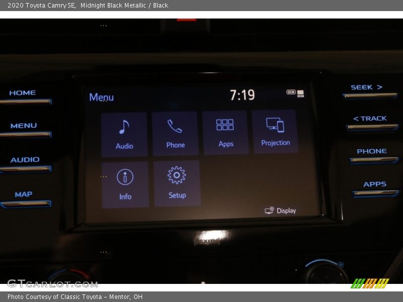 Midnight Black Metallic / Black 2020 Toyota Camry SE