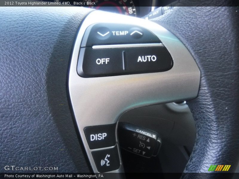 Black / Black 2012 Toyota Highlander Limited 4WD