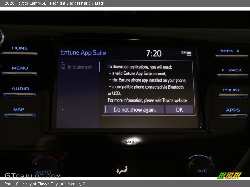 Midnight Black Metallic / Black 2020 Toyota Camry SE