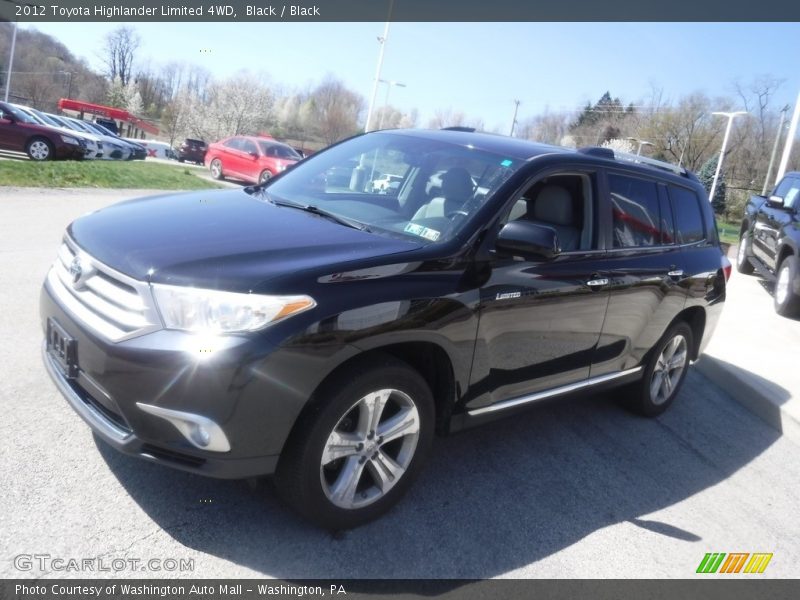 Black / Black 2012 Toyota Highlander Limited 4WD
