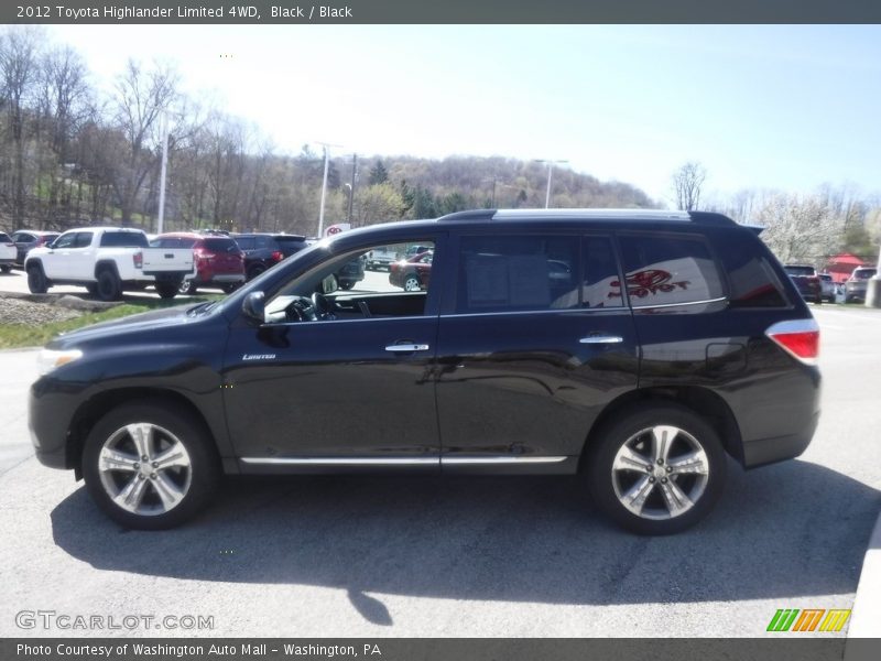 Black / Black 2012 Toyota Highlander Limited 4WD