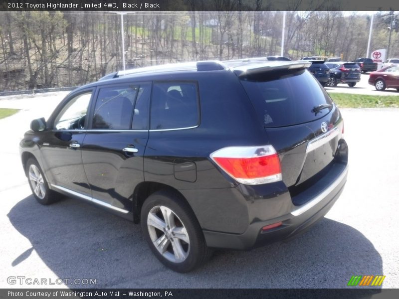 Black / Black 2012 Toyota Highlander Limited 4WD