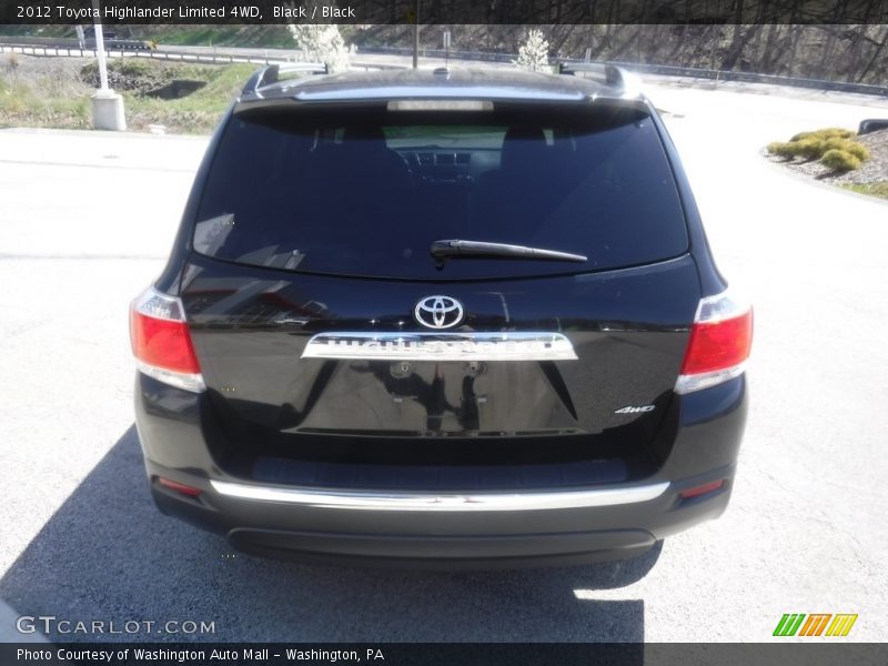 Black / Black 2012 Toyota Highlander Limited 4WD
