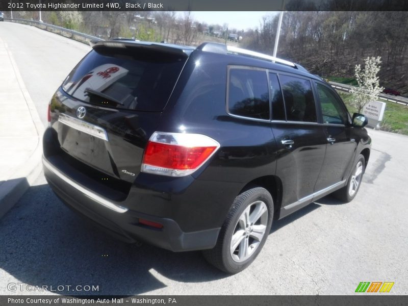Black / Black 2012 Toyota Highlander Limited 4WD