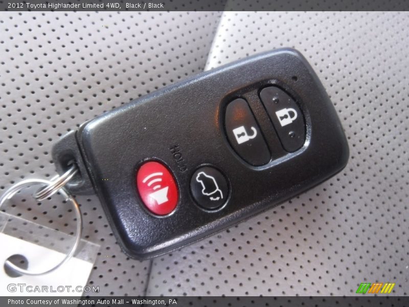 Black / Black 2012 Toyota Highlander Limited 4WD